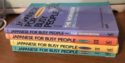 Japanese for Busy People I 2 3 + Workbook - Revised Edition - GOOD