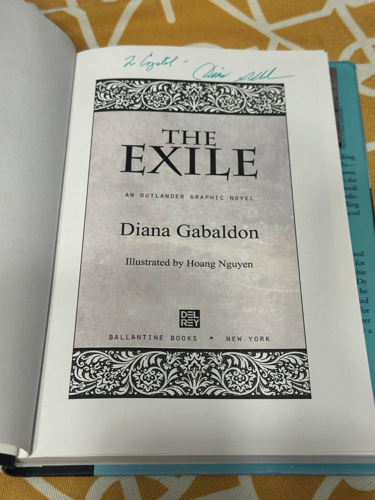 THE EXILE: AN OUTLANDER GRAPHIC NOVEL BY DIANA GABALDON, SIGNED